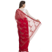 Ada Exclusive Handicrafted Red Faux Georgette Saree With Blouse